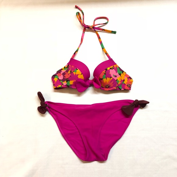 aerie pink swimsuit